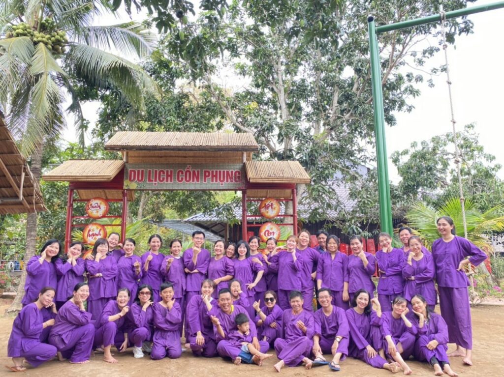 Tổ chức teambuilding tại Cồn Phụng Bến Tre